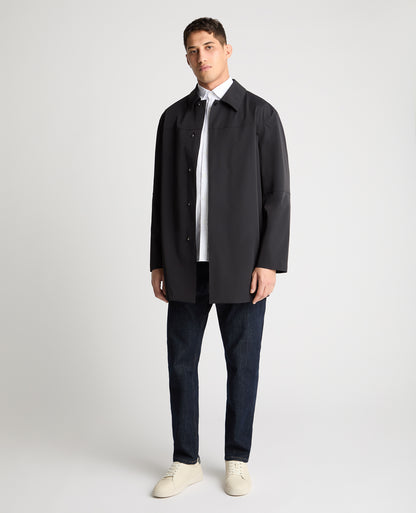 Man wearing a navy jacket