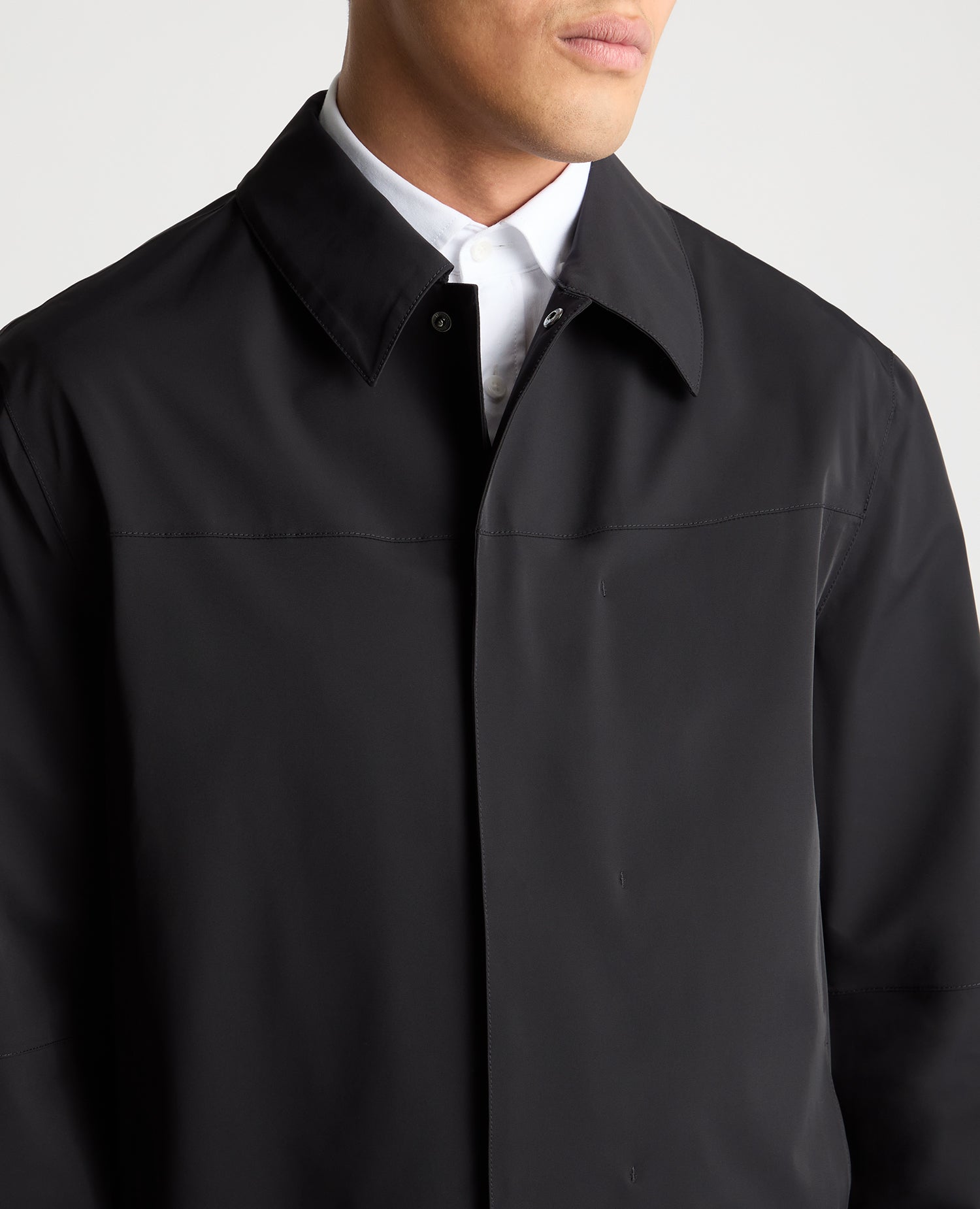Man wearing a navy jacket