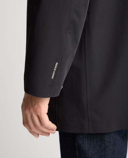 Man wearing a navy jacket