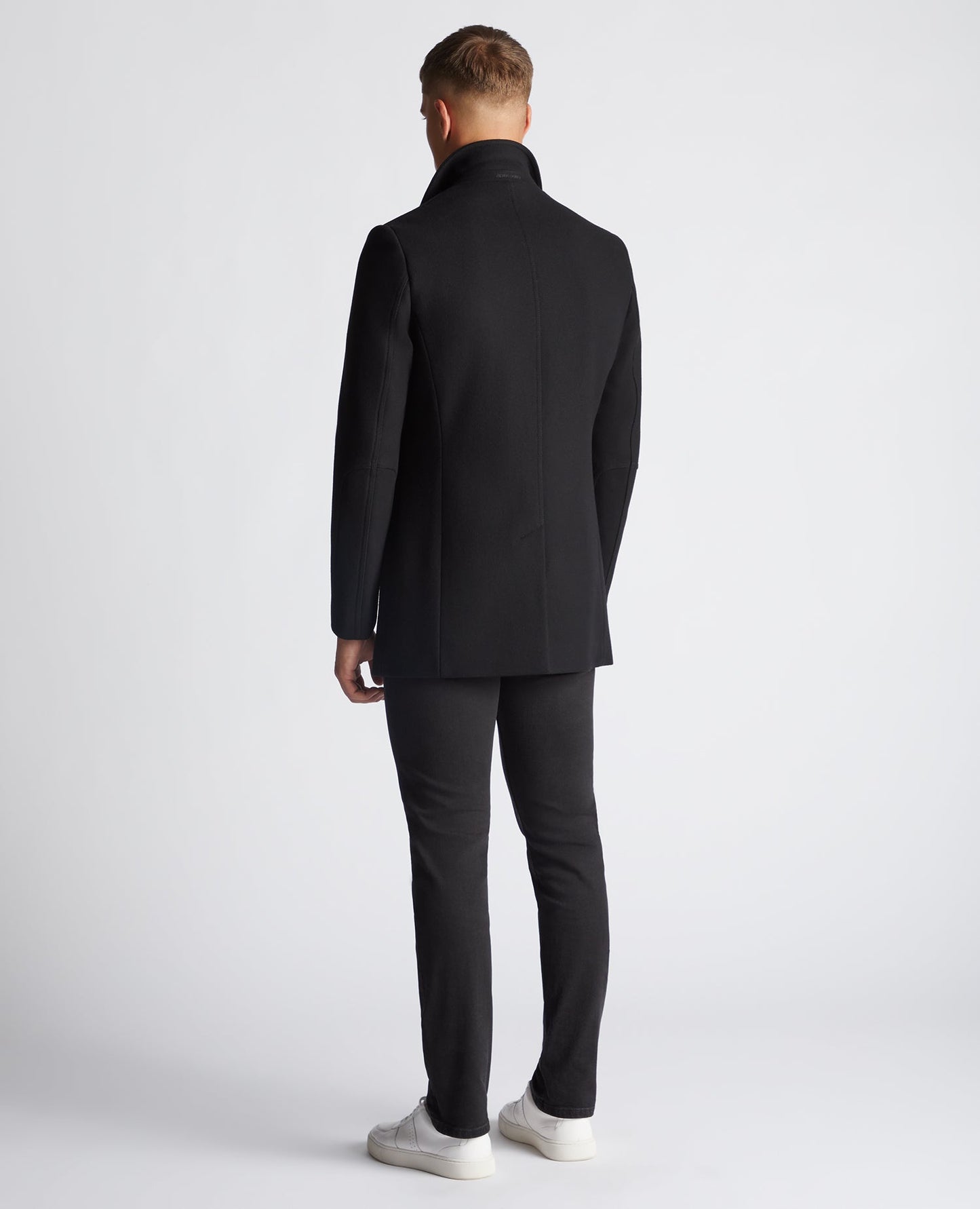 Tapered Fit Wool-Rich Overcoat