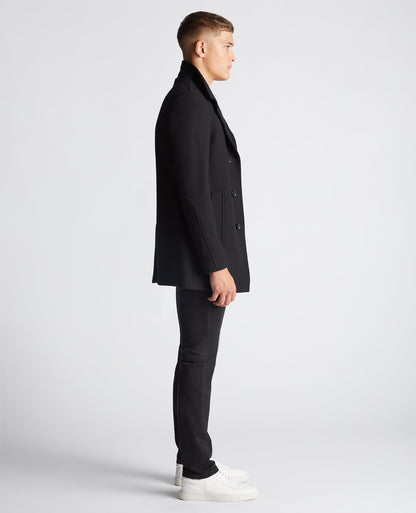 Tapered Fit Wool-Rich Overcoat