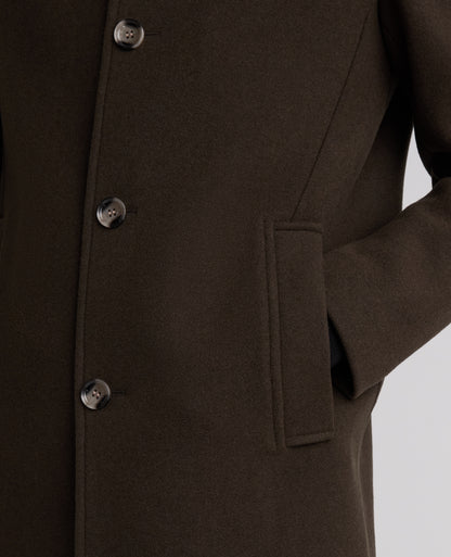 Green Jonah Wool Rich Overcoat
