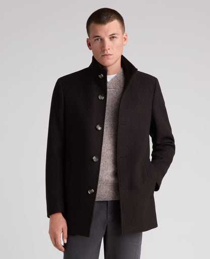 Brown Jonah Wool Rich Overcoat