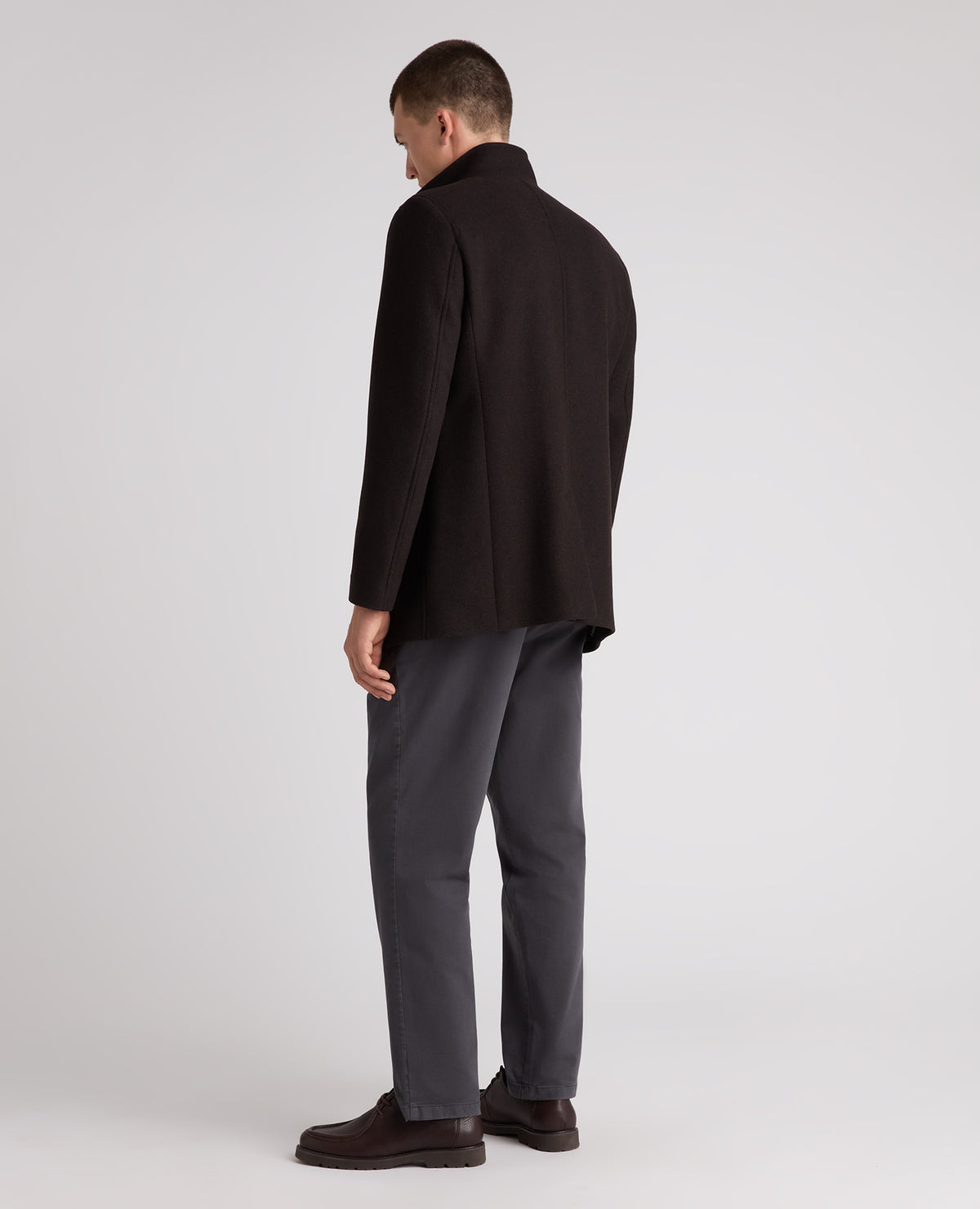 Brown Jonah Wool Rich Overcoat