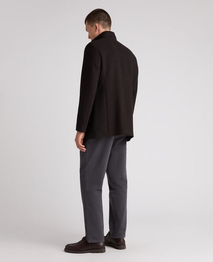 Brown Jonah Wool Rich Overcoat