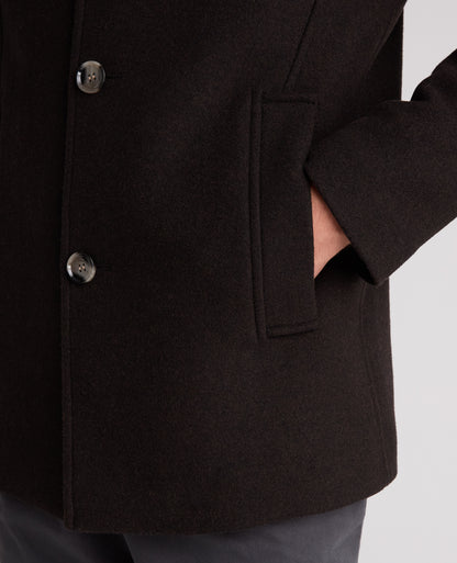 Brown Jonah Wool Rich Overcoat
