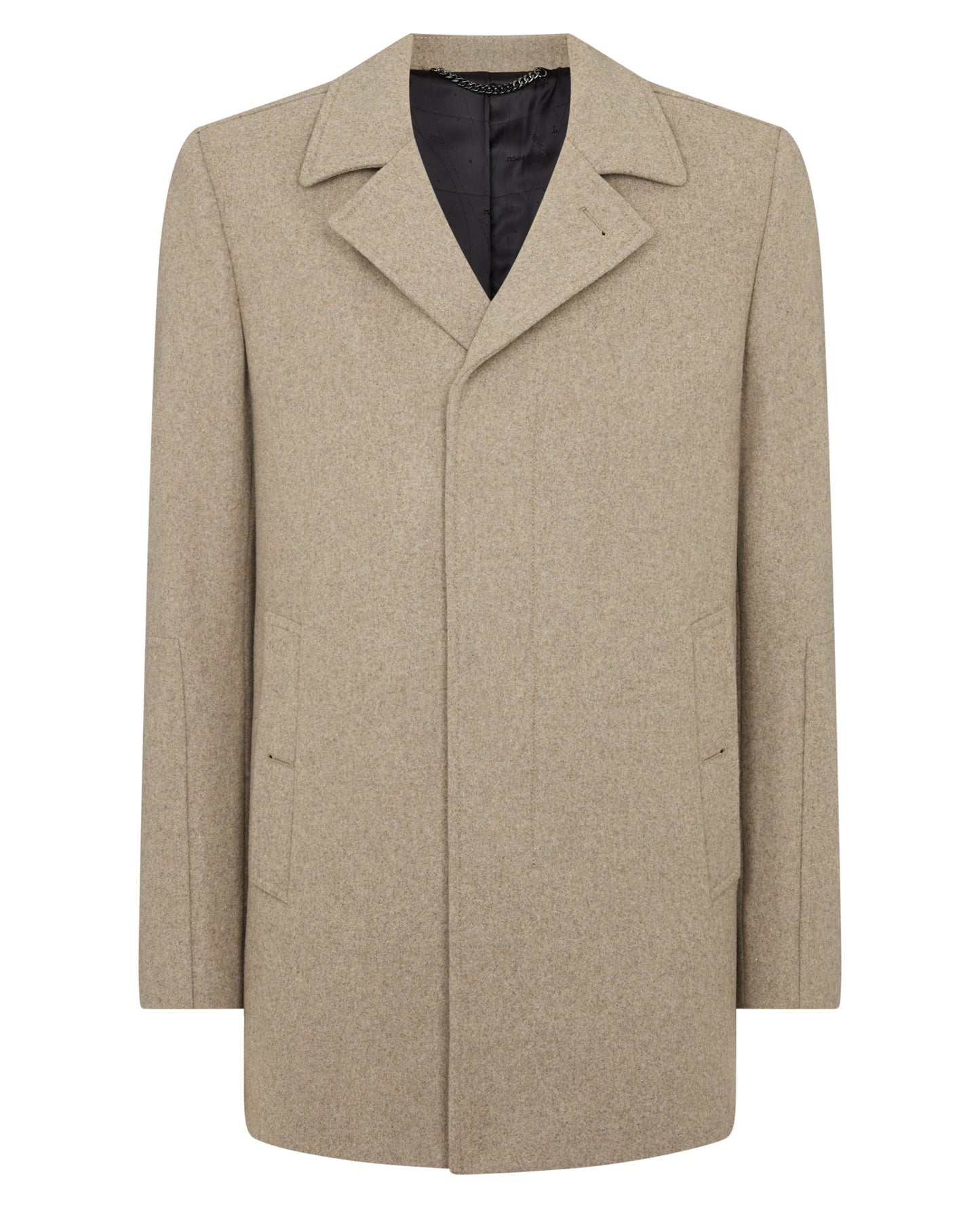 Lochlan Tailored Fit Wool Blend Overcoat