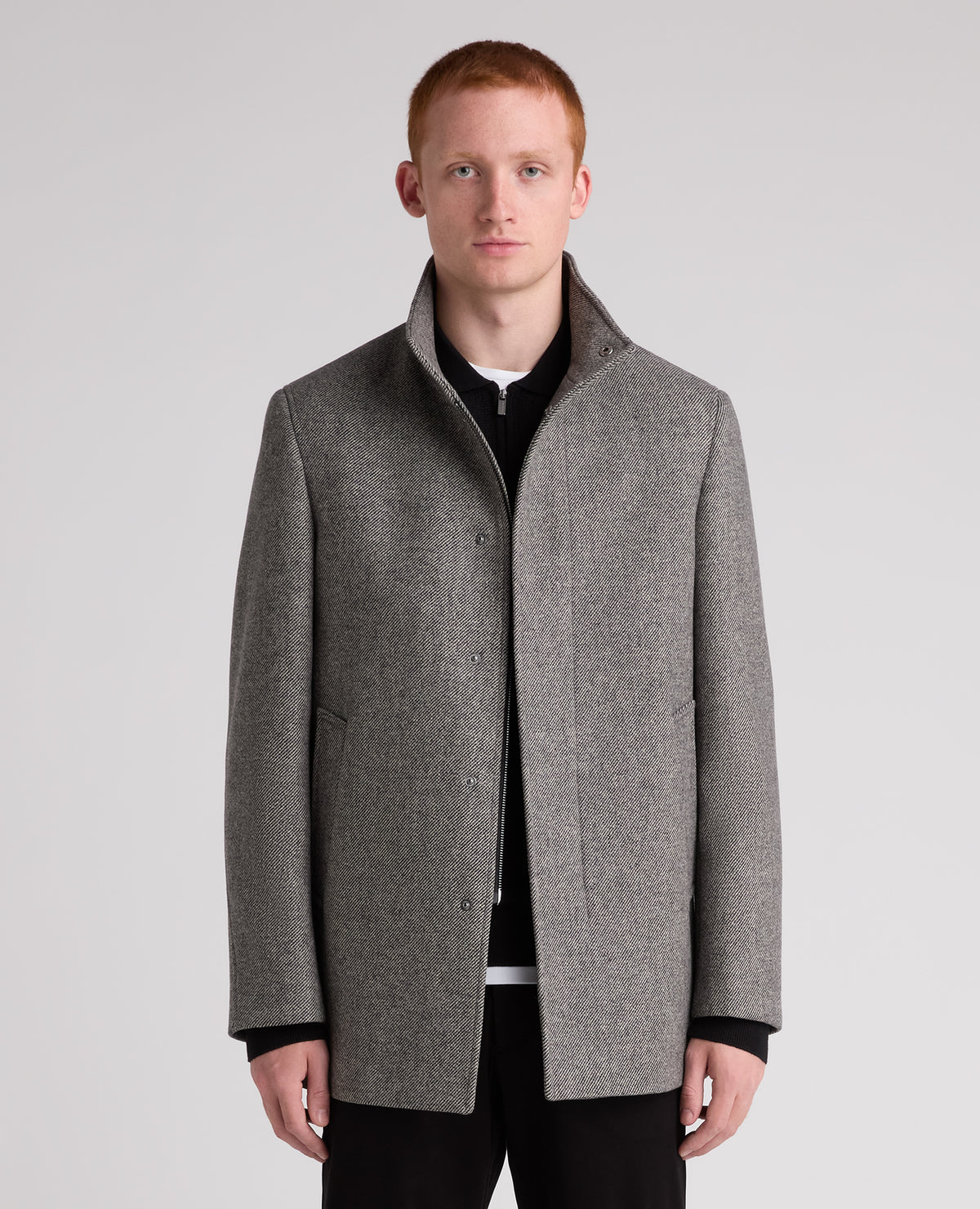 Grey Jacob Wool Rich Overcoat