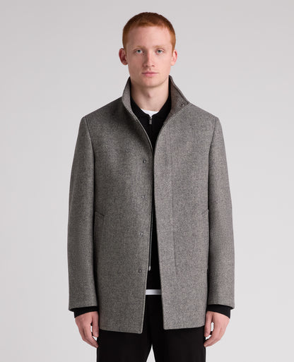 Grey Jacob Wool Rich Overcoat