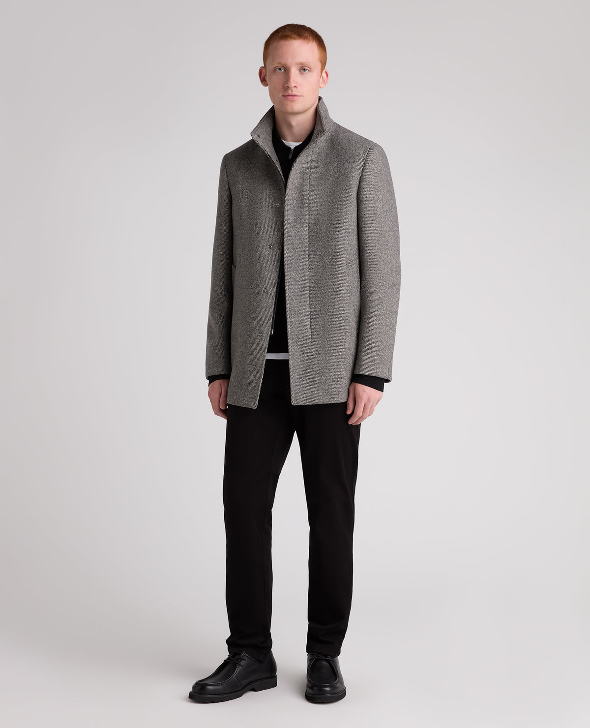 Grey Jacob Wool Rich Overcoat