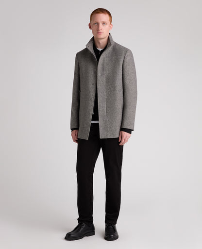 Grey Jacob Wool Rich Overcoat