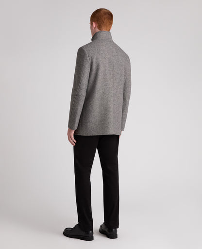 Grey Jacob Wool Rich Overcoat