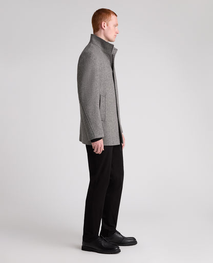 Grey Jacob Wool Rich Overcoat