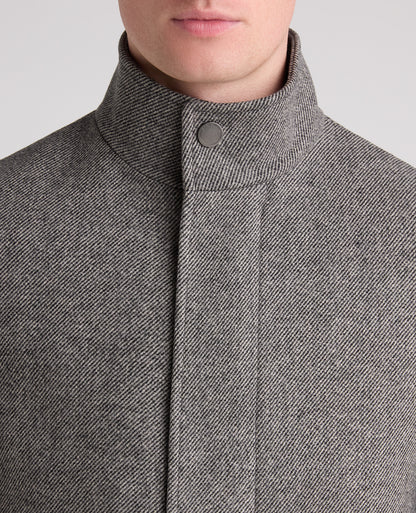 Grey Jacob Wool Rich Overcoat
