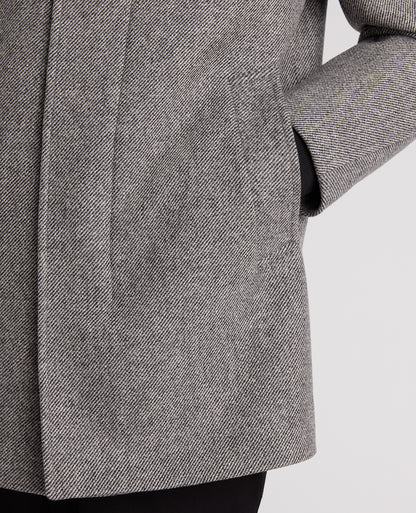Grey Jacob Wool Rich Overcoat