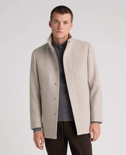Stone Jacob Wool Rich Overcoat
