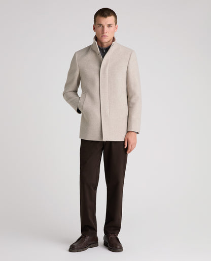 Stone Jacob Wool Rich Overcoat