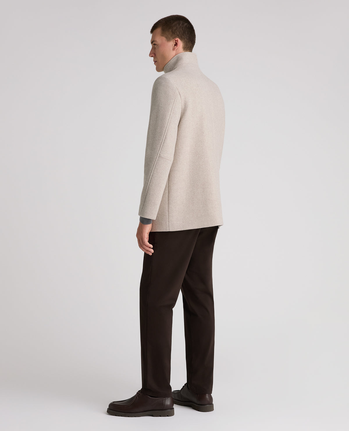 Stone Jacob Wool Rich Overcoat