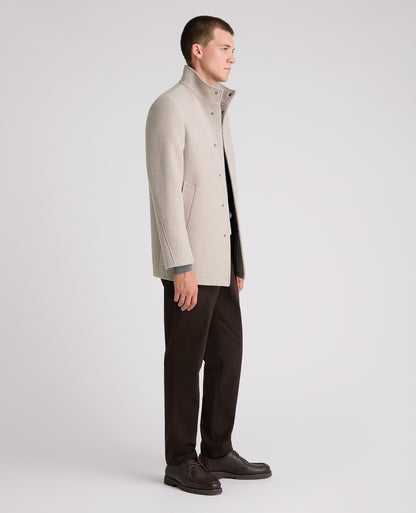 Stone Jacob Wool Rich Overcoat