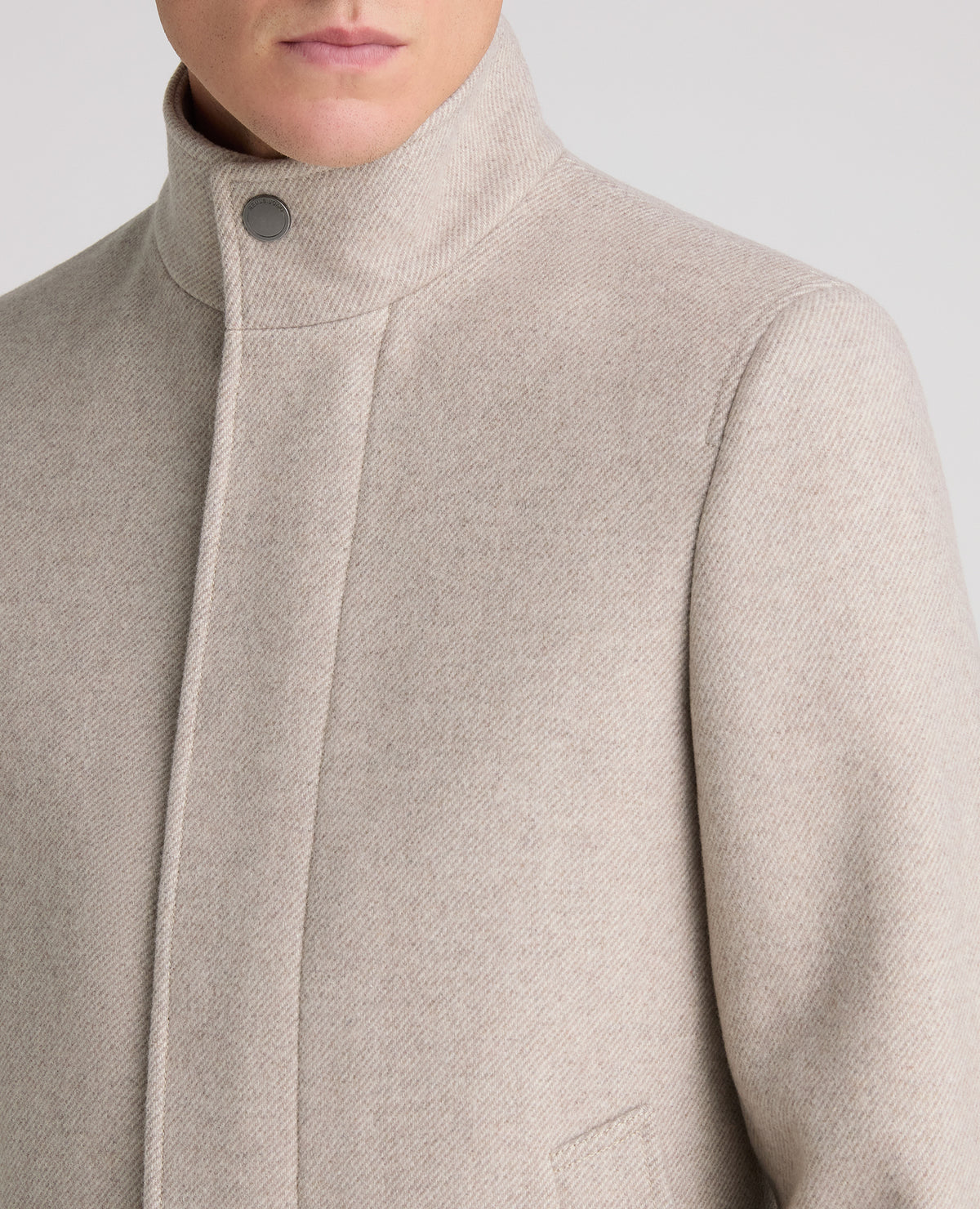Stone Jacob Wool Rich Overcoat