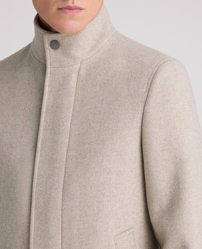 Stone Jacob Wool Rich Overcoat