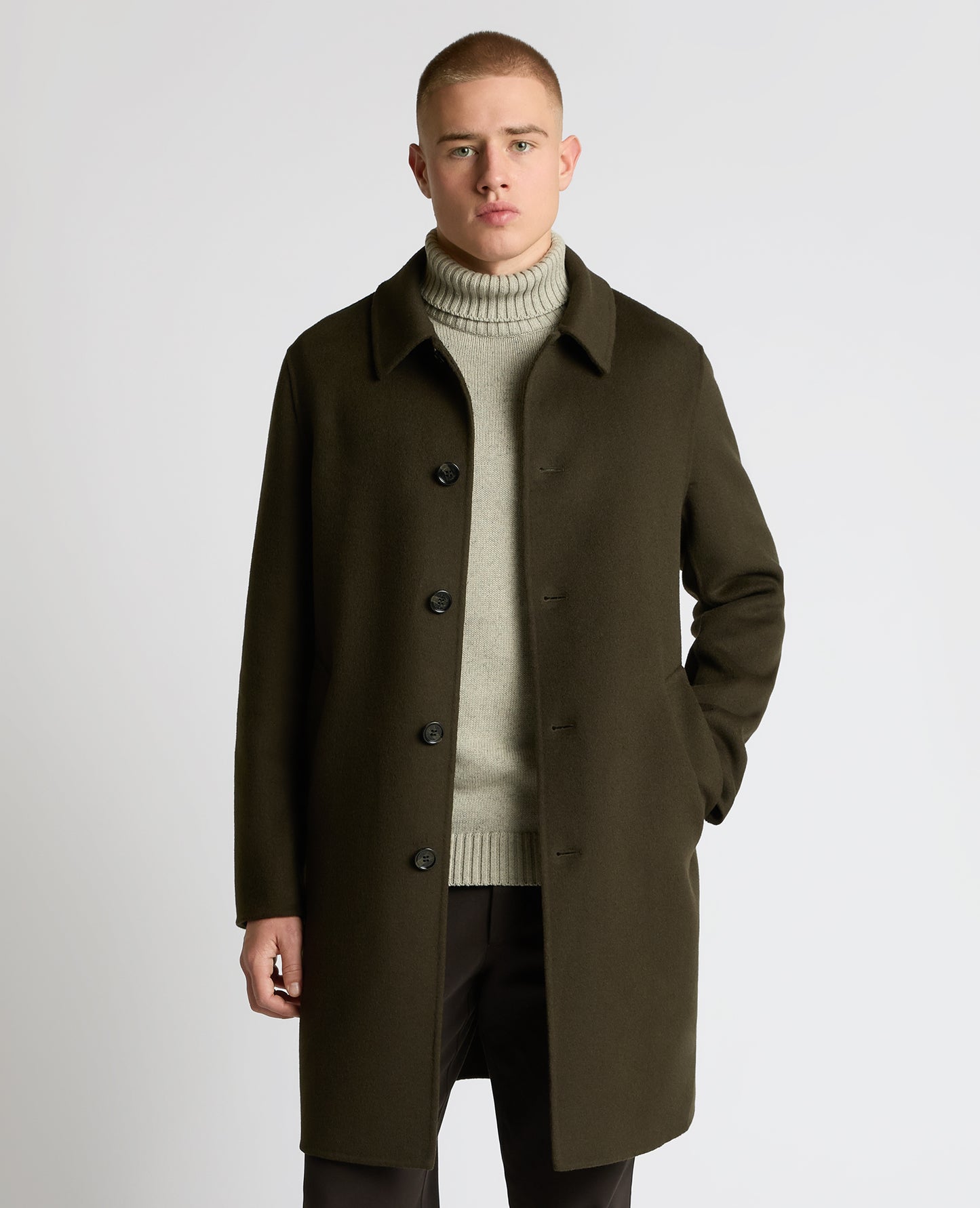 Tatum Relaxed Fit Wool Rich Overcoat