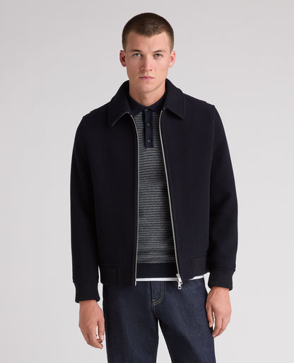 Navy Tyler Wool Rich Jacket
