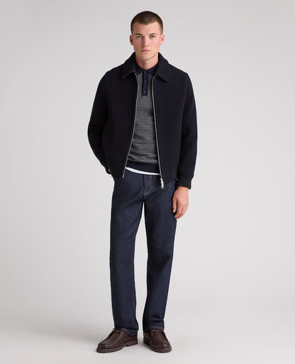 Navy Tyler Wool Rich Jacket