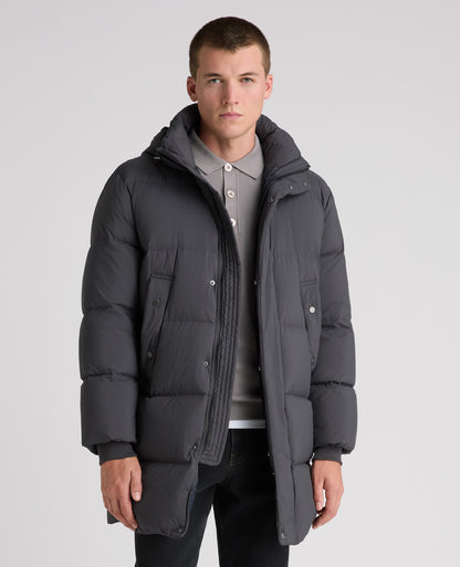 Grey Tate Quilted Parka Coat