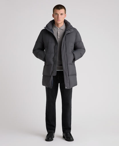 Grey Tate Quilted Parka Coat
