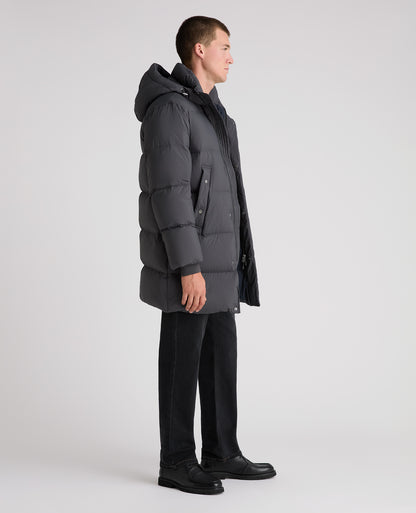 Grey Tate Quilted Parka Coat