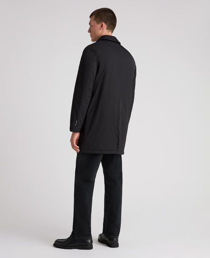 Black Paolo Windproof Car Coat
