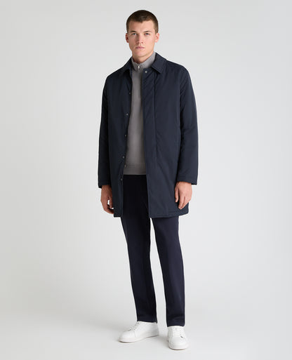 Navy Paolo Windproof Car Coat