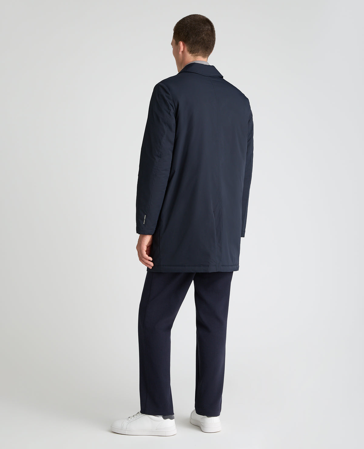 Navy Paolo Windproof Car Coat