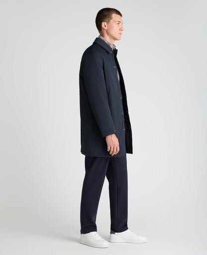 Navy Paolo Windproof Car Coat