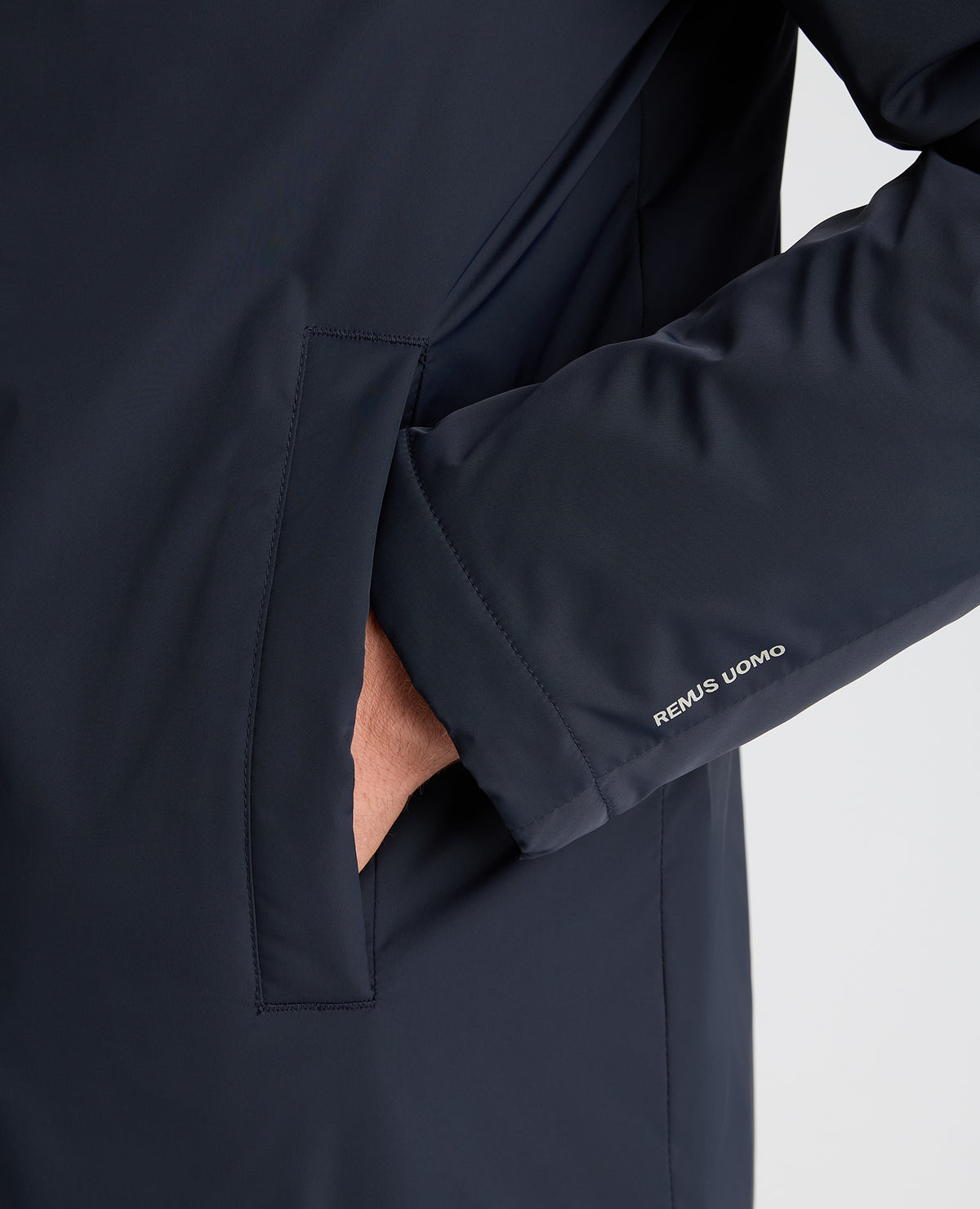 Navy Paolo Windproof Car Coat