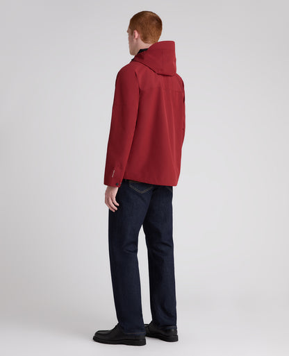 Dark Red Toledo Waterproof Anorak Coat