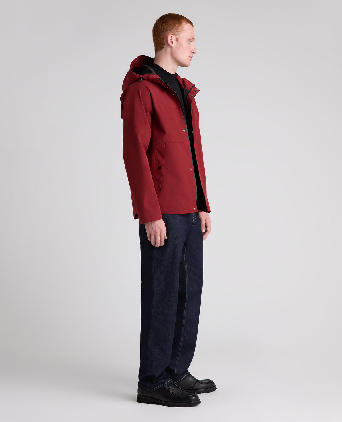 Dark Red Toledo Waterproof Anorak Coat