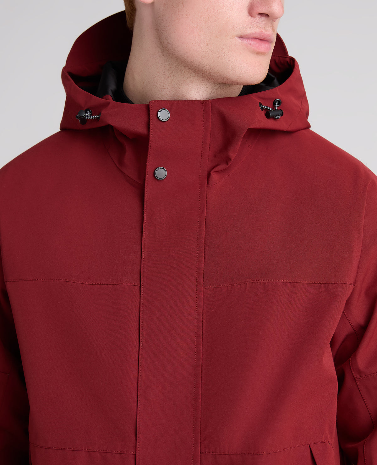 Dark Red Toledo Waterproof Anorak Coat