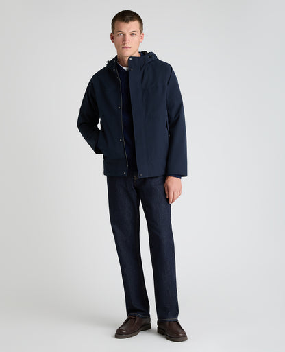 Dark Blue Toledo Waterproof Anorak Coat
