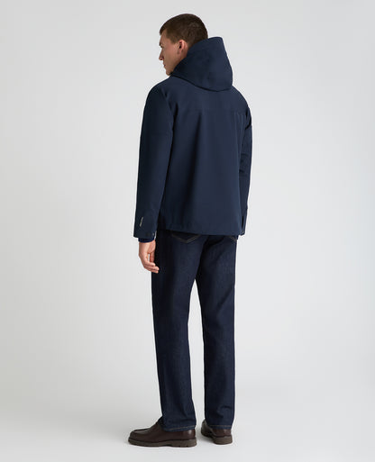 Dark Blue Toledo Waterproof Anorak Coat