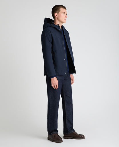 Dark Blue Toledo Waterproof Anorak Coat
