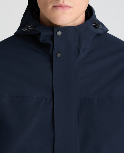 Dark Blue Toledo Waterproof Anorak Coat