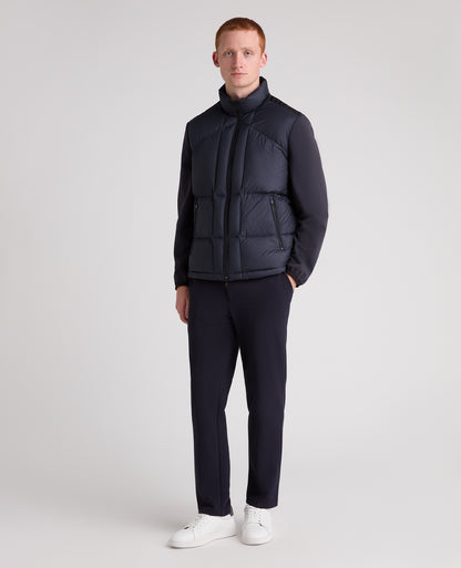 Dark Blue Morino Puffer Coat