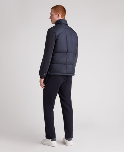 Dark Blue Morino Puffer Coat