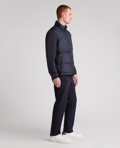 Dark Blue Morino Puffer Coat
