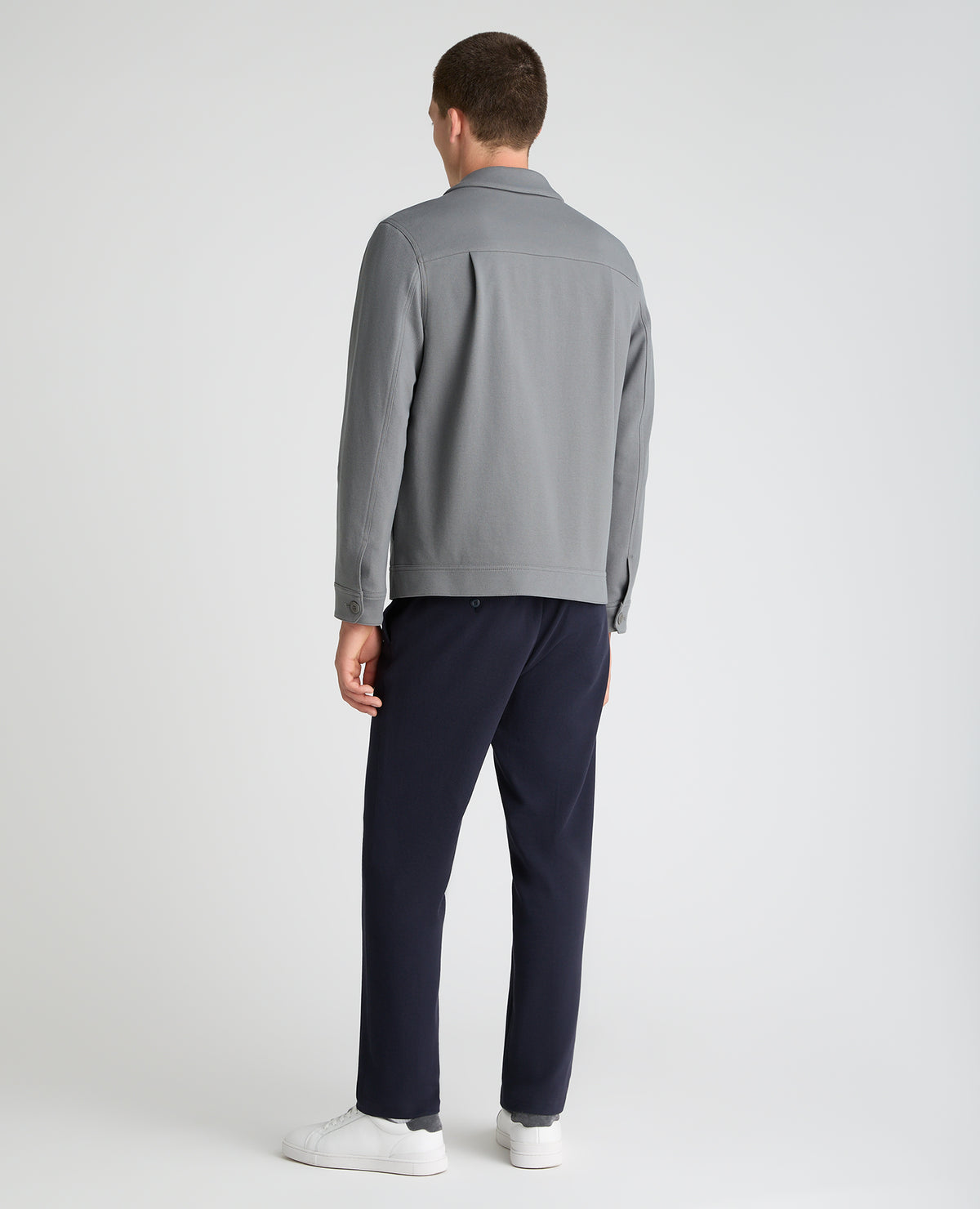 Grey Treviso Cotton Stretch Jacket