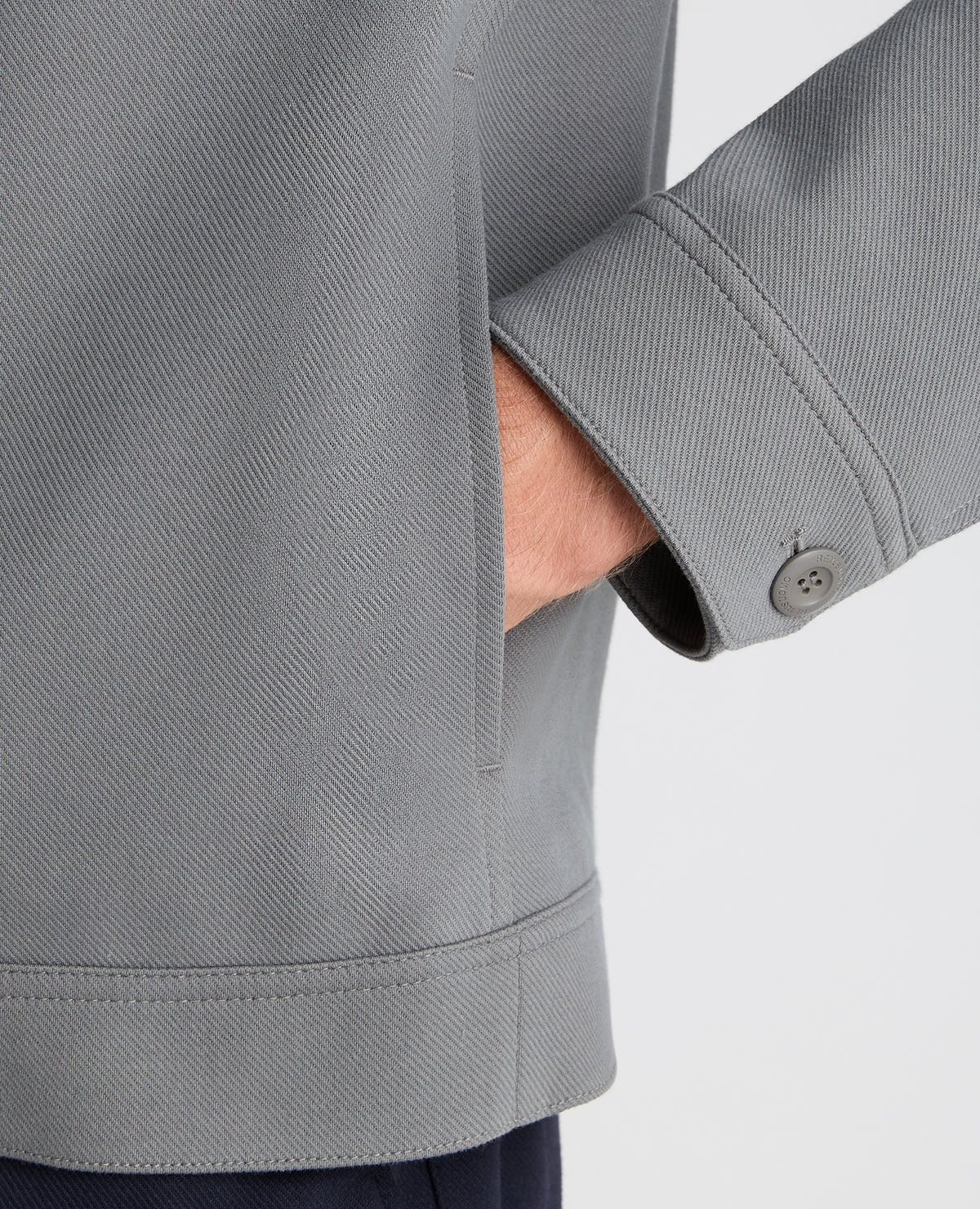 Grey Treviso Cotton Stretch Jacket