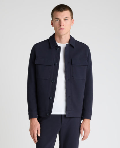 Navy Treviso Cotton Stretch Jacket