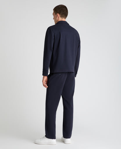 Navy Treviso Cotton Stretch Jacket